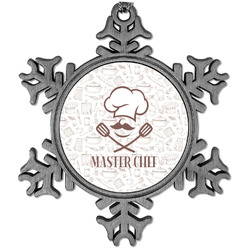 Master Chef Vintage Snowflake Ornament (Personalized)