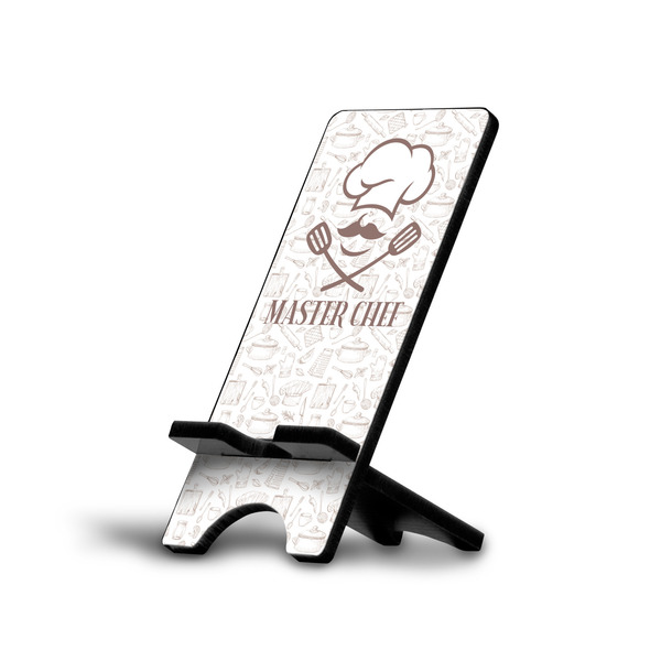 Custom Master Chef Cell Phone Stand (Large) w/ Name or Text