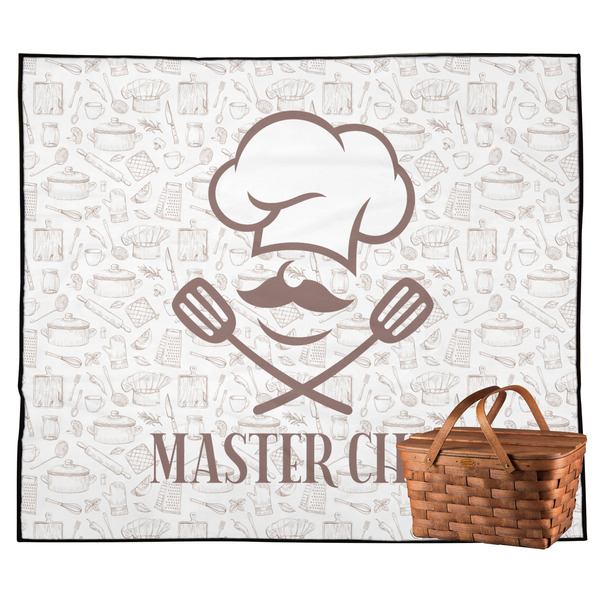 Custom Master Chef Outdoor Picnic Blanket w/ Name or Text