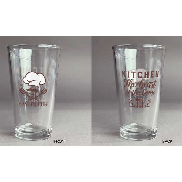 Master Chef Pint Glass - Two Content - Approval