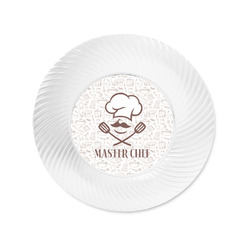 Master Chef Plastic Party Appetizer & Dessert Plates - 6" (Personalized)