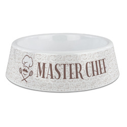Master Chef Plastic Dog Bowl - Large (Personalized)