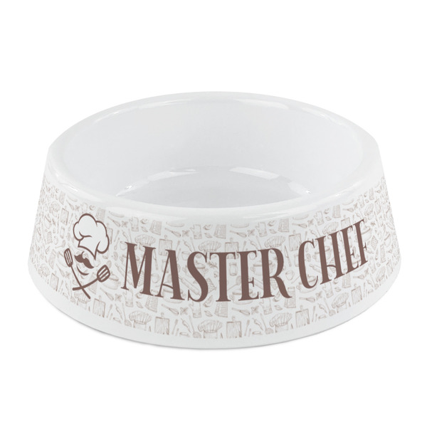 Custom Master Chef Plastic Dog Bowl - Small (Personalized)