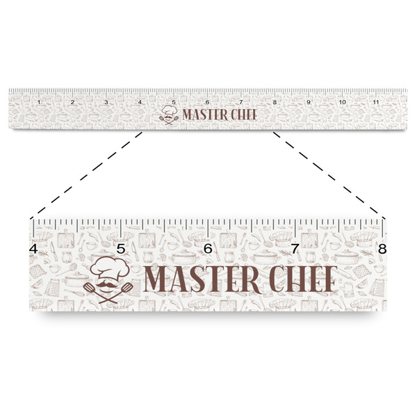 Custom Master Chef Plastic Ruler - 12" (Personalized)