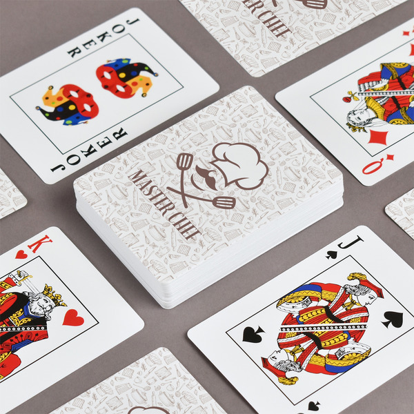 Master Chef Playing Cards - Front & Back View