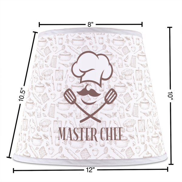 Master Chef Poly Film Empire Lampshade - Dimensions