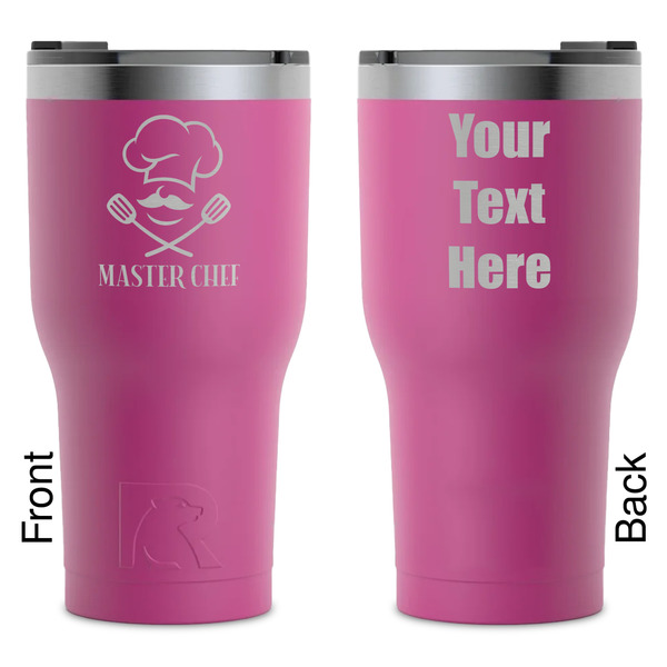 Custom Master Chef RTIC Tumbler - Magenta - Laser Engraved - Double-Sided (Personalized)