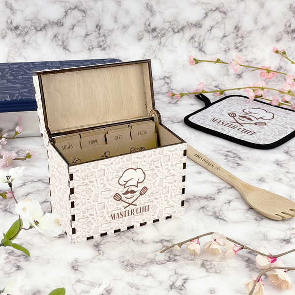 Master Chef Recipe Box - Full Color - In Context
