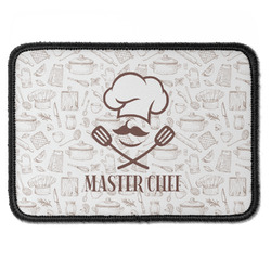 Master Chef Iron On Rectangle Patch w/ Name or Text