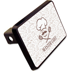 Master Chef Rectangular Trailer Hitch Cover - 2" w/ Name or Text