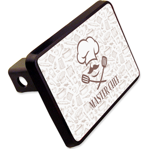 Custom Master Chef Rectangular Trailer Hitch Cover - 2" w/ Name or Text