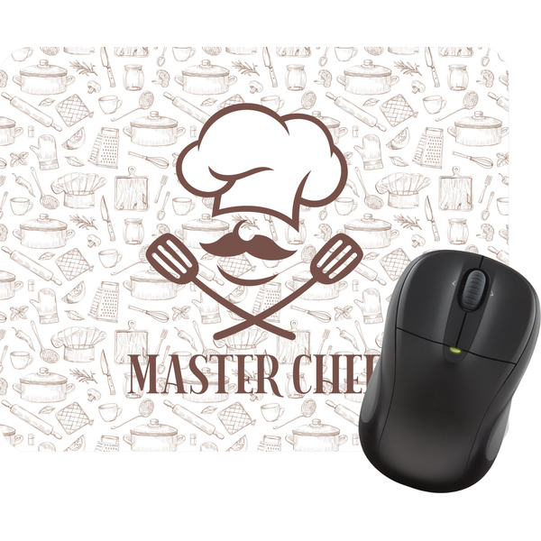 Custom Master Chef Rectangular Mouse Pad w/ Name or Text