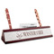Master Chef Red Mahogany Nameplate with Business Card Holder (Personalized)