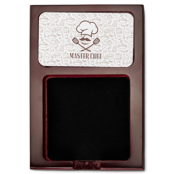 Master Chef Red Mahogany Sticky Note Holder - Flat