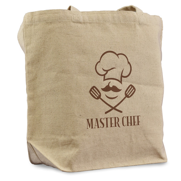 Custom Master Chef Reusable Cotton Grocery Bag (Personalized)