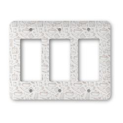 Master Chef Rocker Style Light Switch Cover - Three Switch