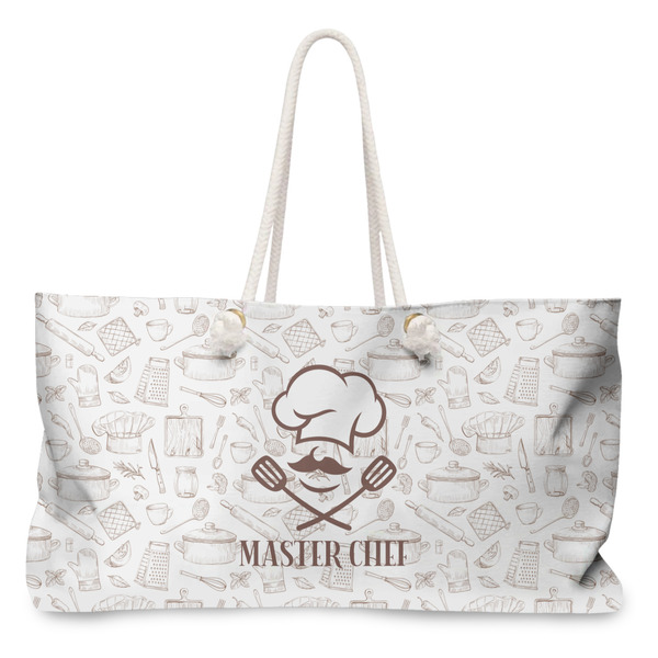 Custom Master Chef Large Tote Bag with Rope Handles (Personalized)