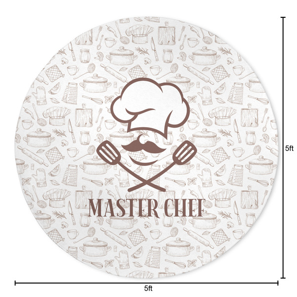 Master Chef Round Area Rug - Size
