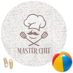 Master Chef Round Beach Towel (Personalized)