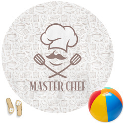 Master Chef Round Beach Towel (Personalized)