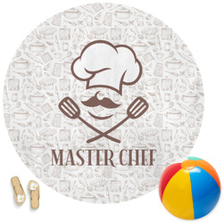 Master Chef Round Beach Towel (Personalized)