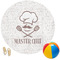 Master Chef Round Beach Towel (Personalized)