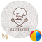 Master Chef Round Beach Towel (Personalized)