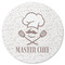 Master Chef Round Coaster Rubber Back - Single