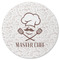 Master Chef Round Rubber Backed Coaster w/ Name or Text