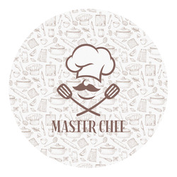 Master Chef Round Decal - XLarge (Personalized)