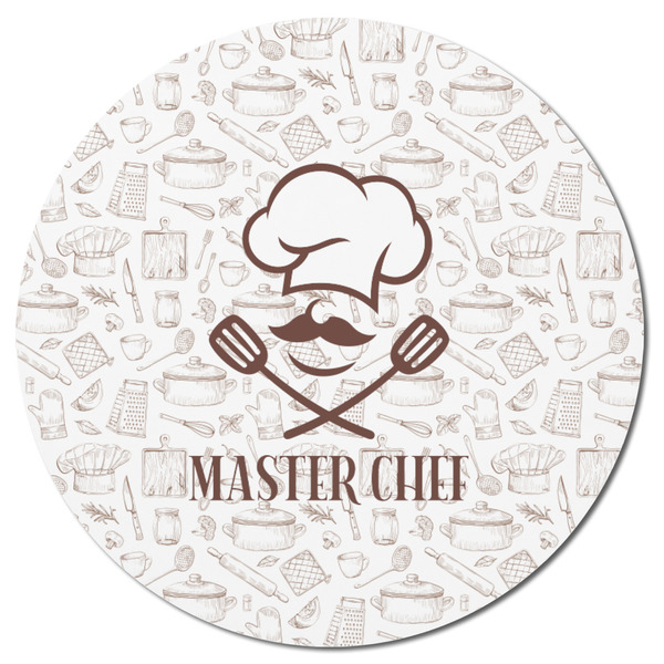 Master Chef Round Fridge Magnet - FRONT