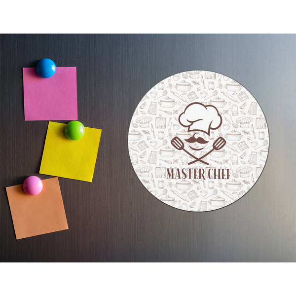 Master Chef Round Fridge Magnet - LIFESTYLE