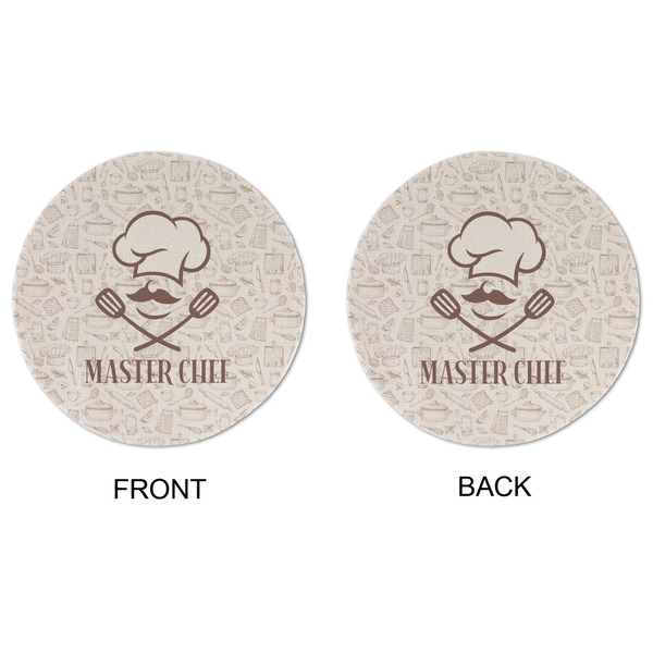 Master Chef Round Linen Placemats - APPROVAL (double sided)
