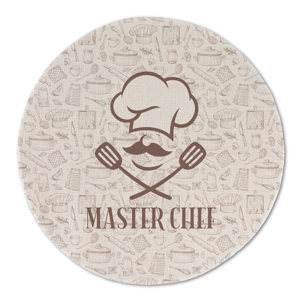 Master Chef Round Linen Placemats - FRONT (Double Sided)