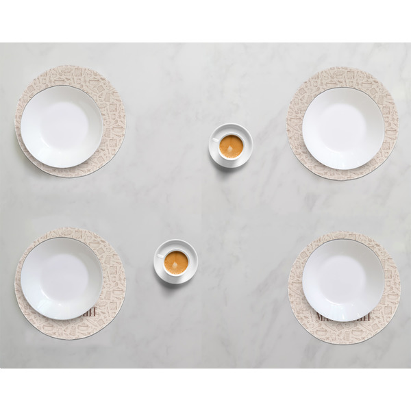 Master Chef Round Linen Placemats - LIFESTYLE (set of 4)