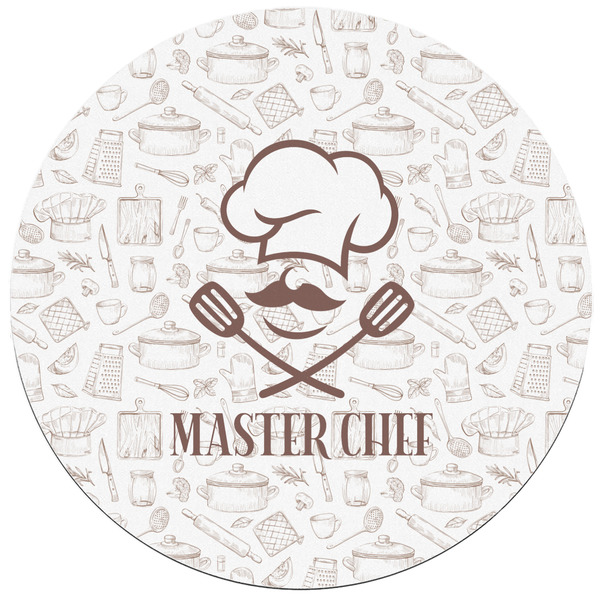 Master Chef Round Mousepad - APPROVAL