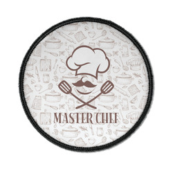 Master Chef Iron On Round Patch w/ Name or Text