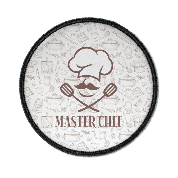 Custom Master Chef Iron On Round Patch w/ Name or Text
