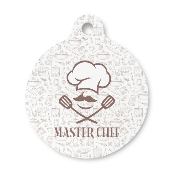 Custom Master Chef Round Pet ID Tag - Small (Personalized)