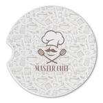 Master Chef Sandstone Car Coaster - Single (Personalized)