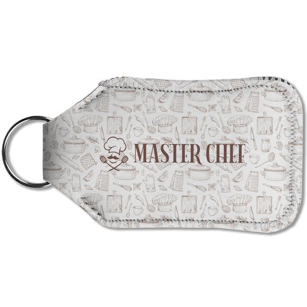 Master Chef Sanitizer Holder Keychain - Small (Back)