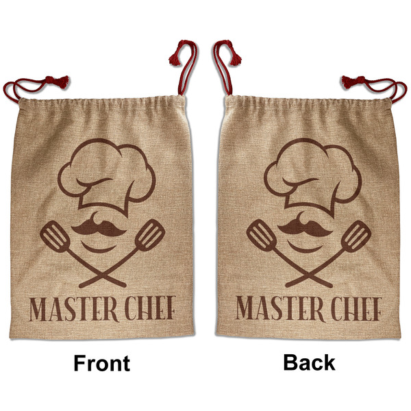 Custom Master Chef Santa Sack - Front & Back (Personalized)