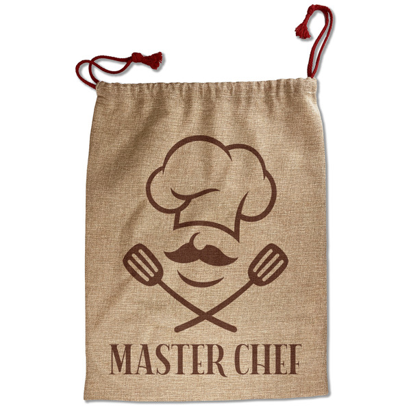 Custom Master Chef Santa Sack - Front (Personalized)