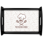 Master Chef Black Wooden Tray - Small w/ Name or Text