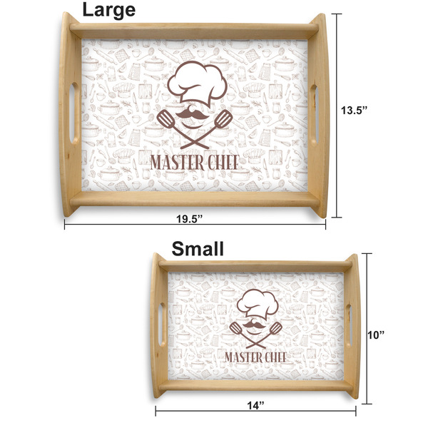 Master Chef Serving Tray Wood Sizes