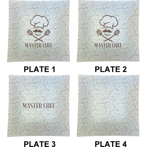 Master Chef Set of Square Dinner Plates (Approval)