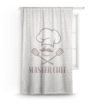 Master Chef Sheer Curtain (Personalized)