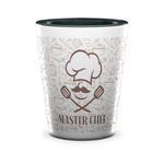 Master Chef Ceramic Shot Glass - 1.5 oz - Two Tone - Single (Personalized)