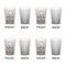 Master Chef Shot Glass - White - Set of 4 - APPROVAL