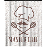 Master Chef Extra Long Shower Curtain - 70"x84" w/ Name or Text